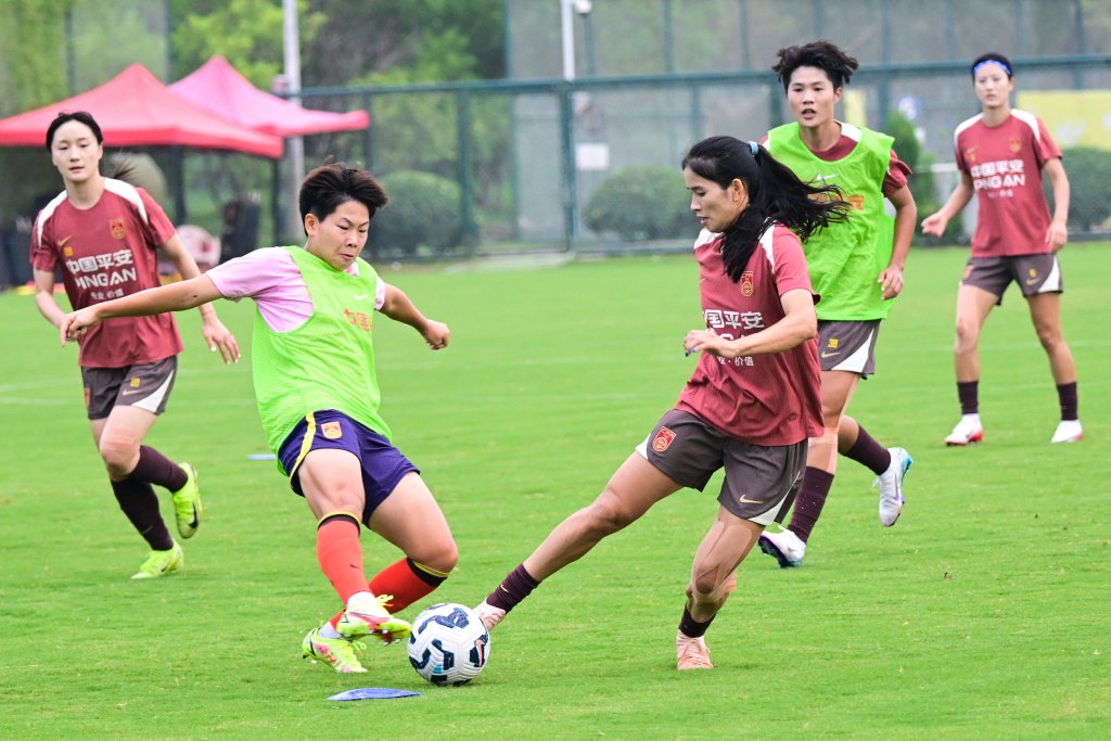 亚洲女足杯预选赛，球队备战认真
